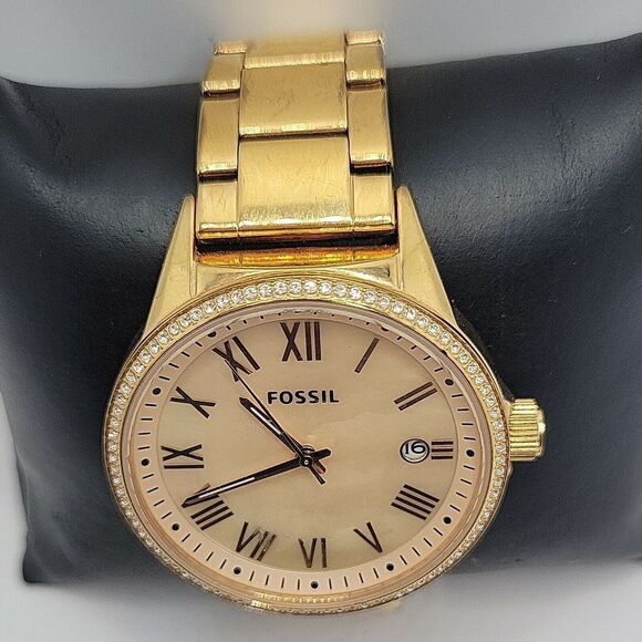 Fossil Blythe BQ3210 Women's Stainless Steel Analog Rose Gold Dial Watch BC409 - Picture 4 of 10